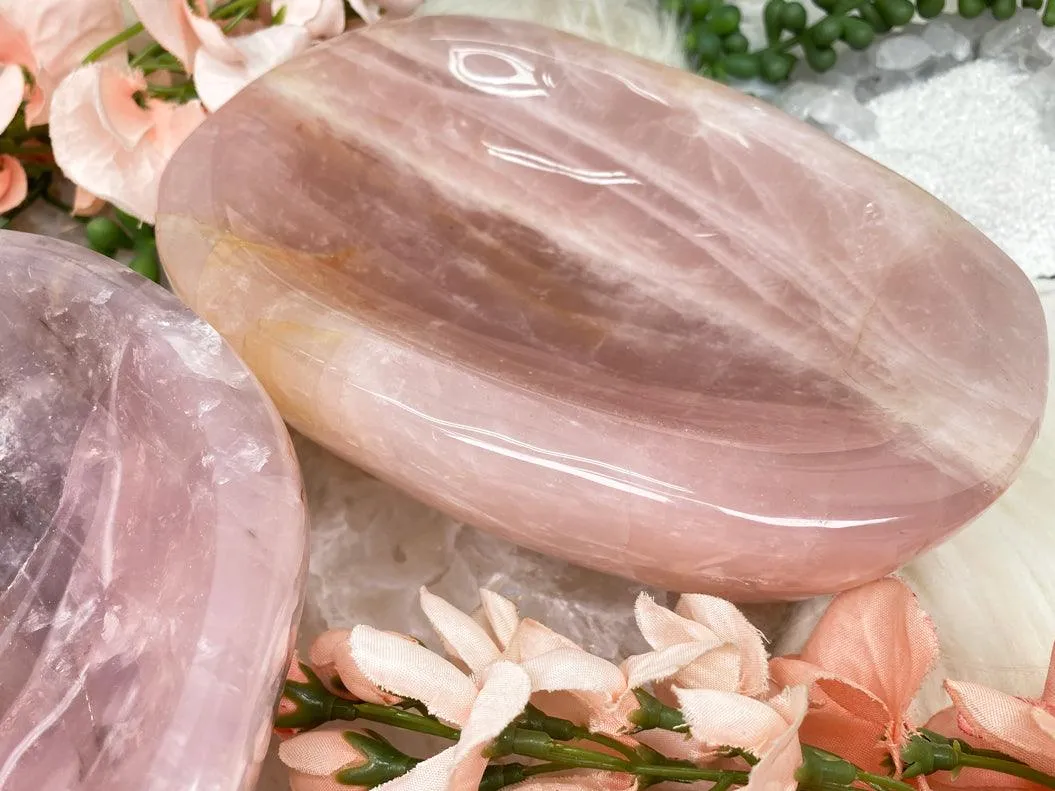 Large Rose Quartz Bowls