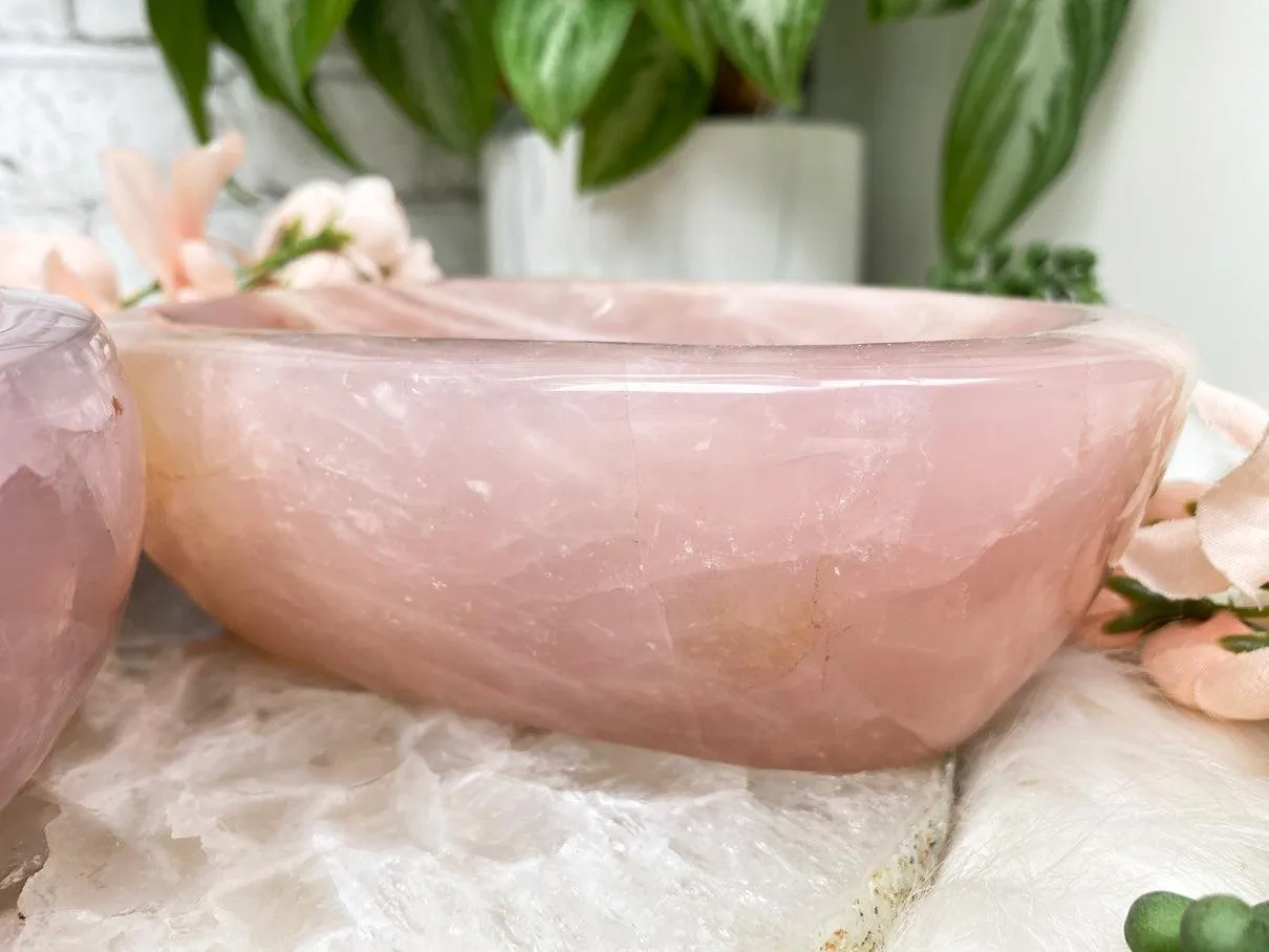 Large Rose Quartz Bowls