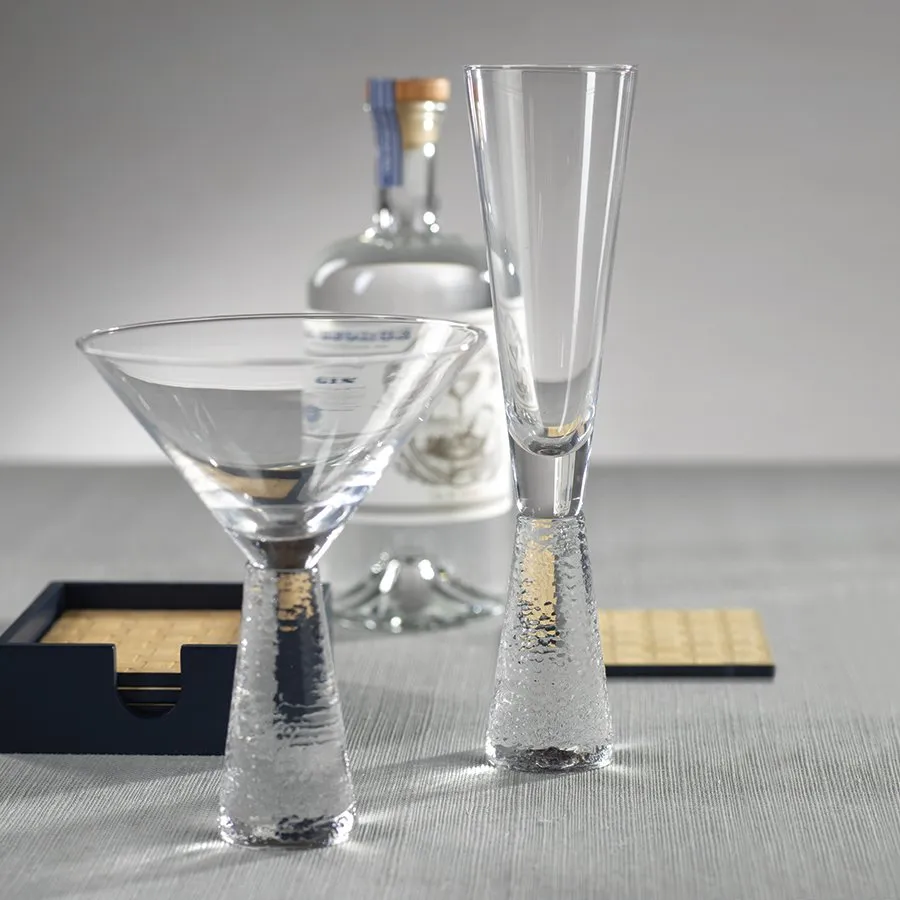 Livogno Hammered Stem Martini Glass