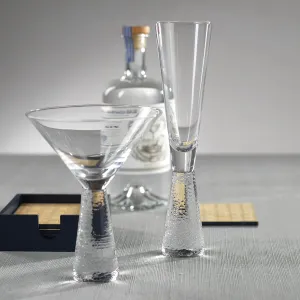 Livogno Hammered Stem Martini Glass