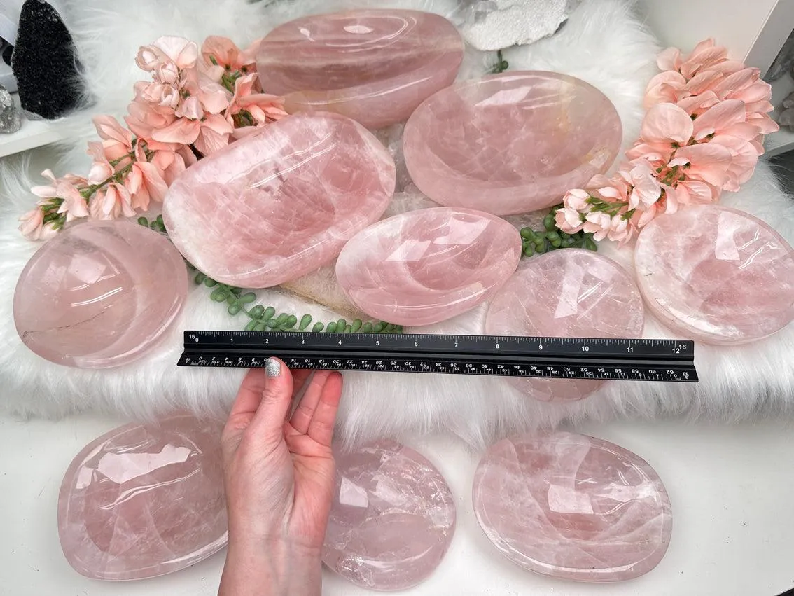 Madagascar Rose Quartz Bowls