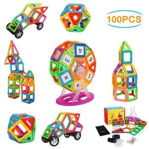 Magnetic Building Blocks Big Size 100 Pcs