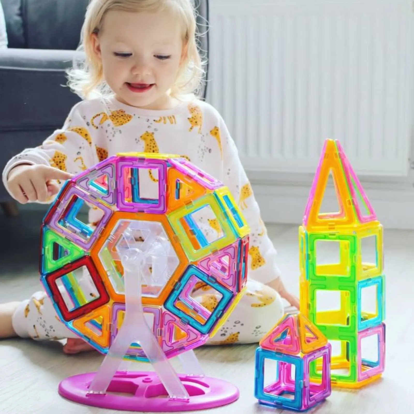 Magnetic Building Blocks Big Size 100 Pcs
