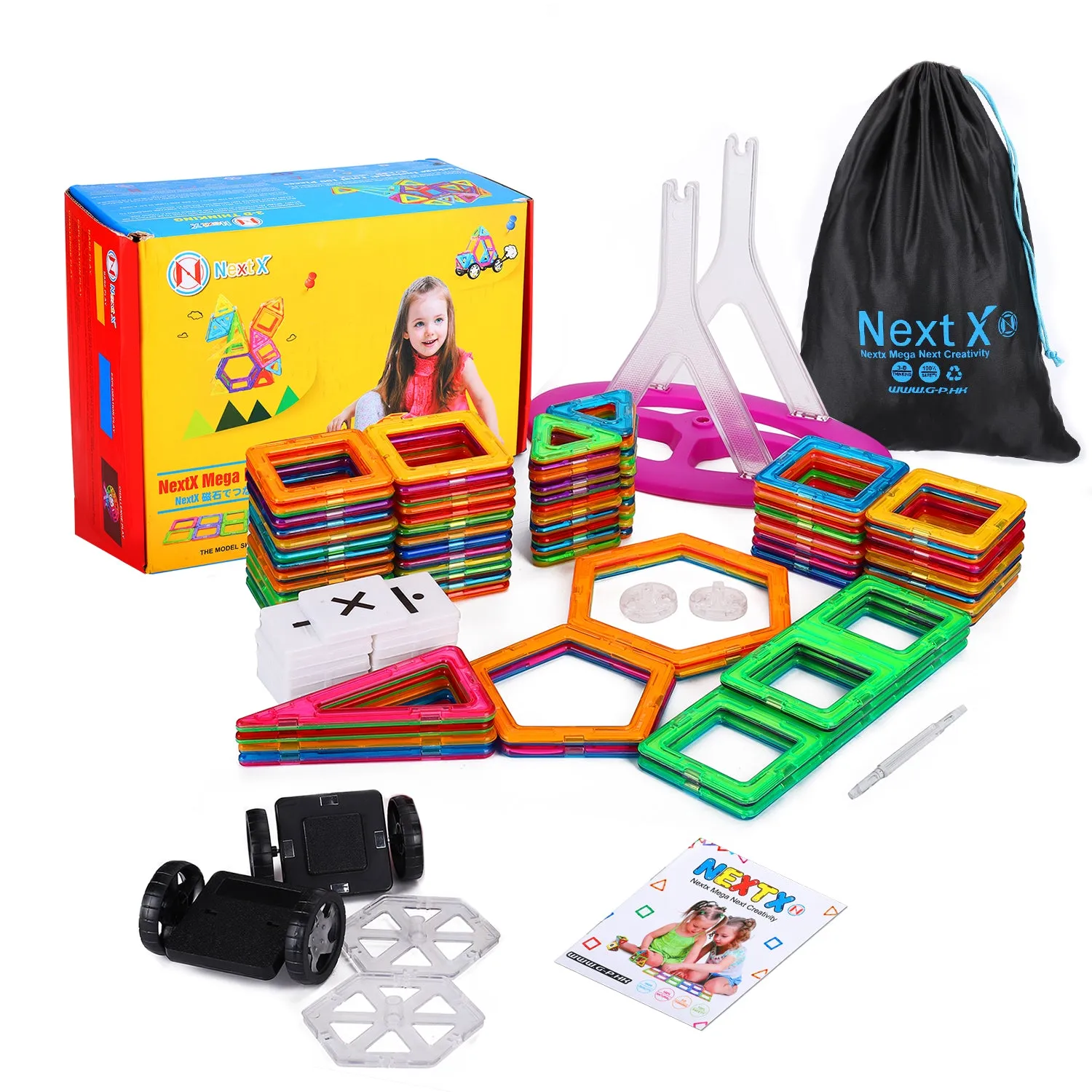 Magnetic Building Blocks Big Size 100 Pcs