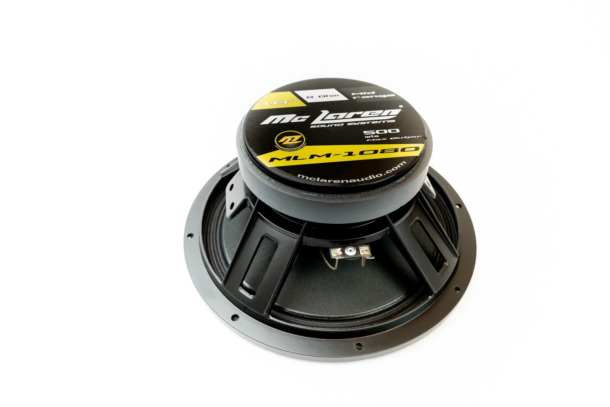 McLaren Audio MLM-1080 10" 500 Watt Midrange Car Pro Audio  Speaker