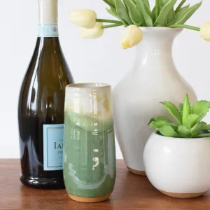 Mimosa Flute Matcha Leaf
