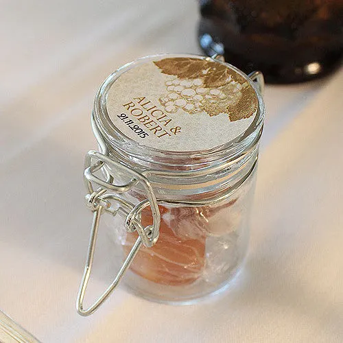 Mini Glass Jar with Metal Wire Snap (Pack of 12)