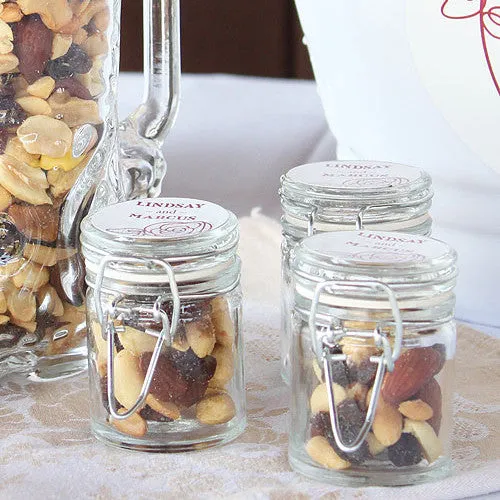 Mini Glass Jar with Metal Wire Snap (Pack of 12)