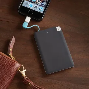 NLDA 2500 mAh Credit Card Size Charger w/ MIFI Adaptor 610-15306