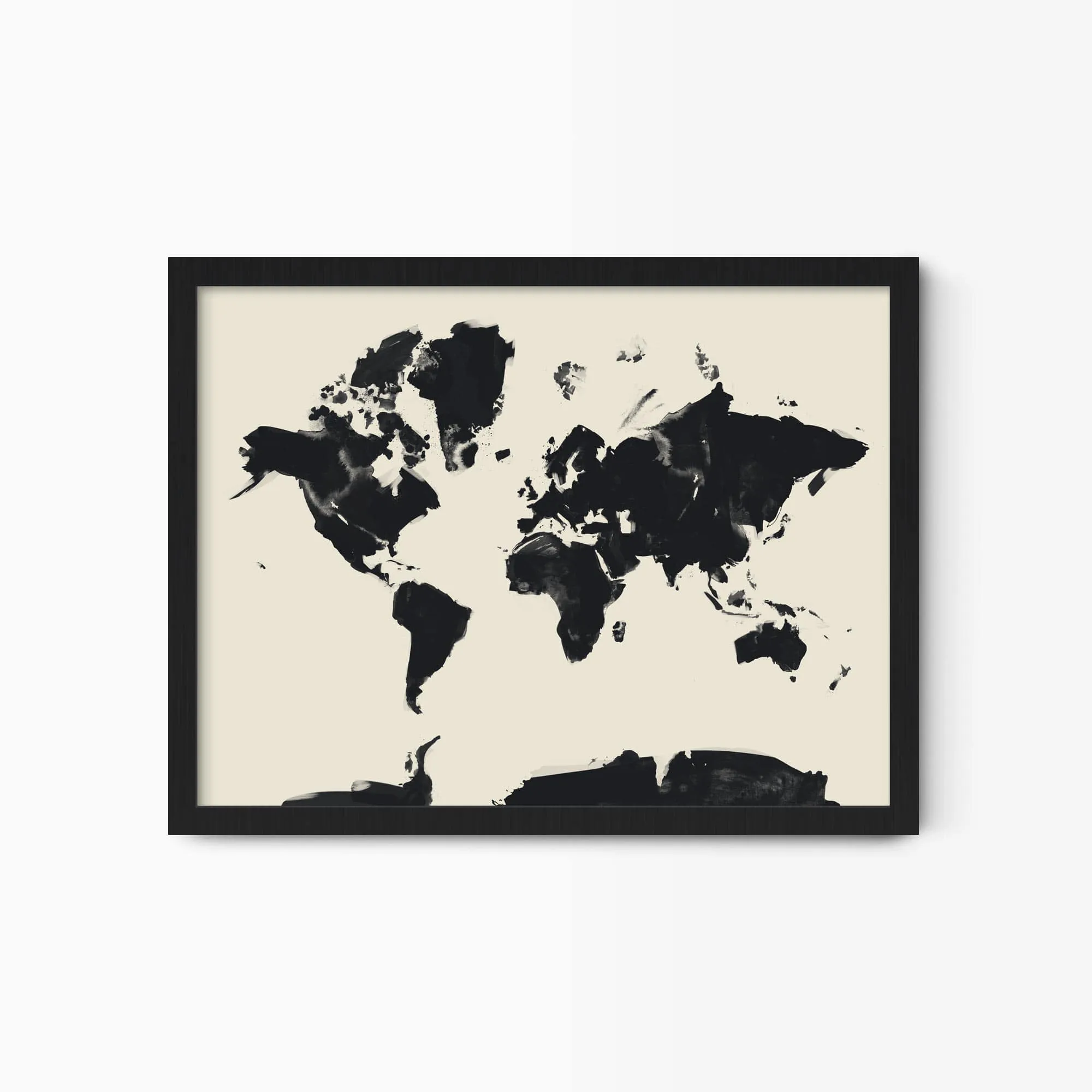 Painted World Map Art Print