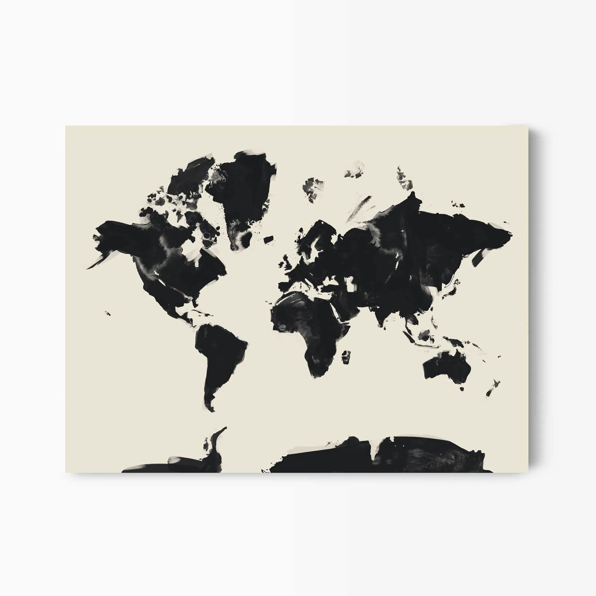 Painted World Map Art Print