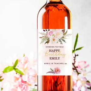 Personalised Cheers To You Birthday Wine Gift