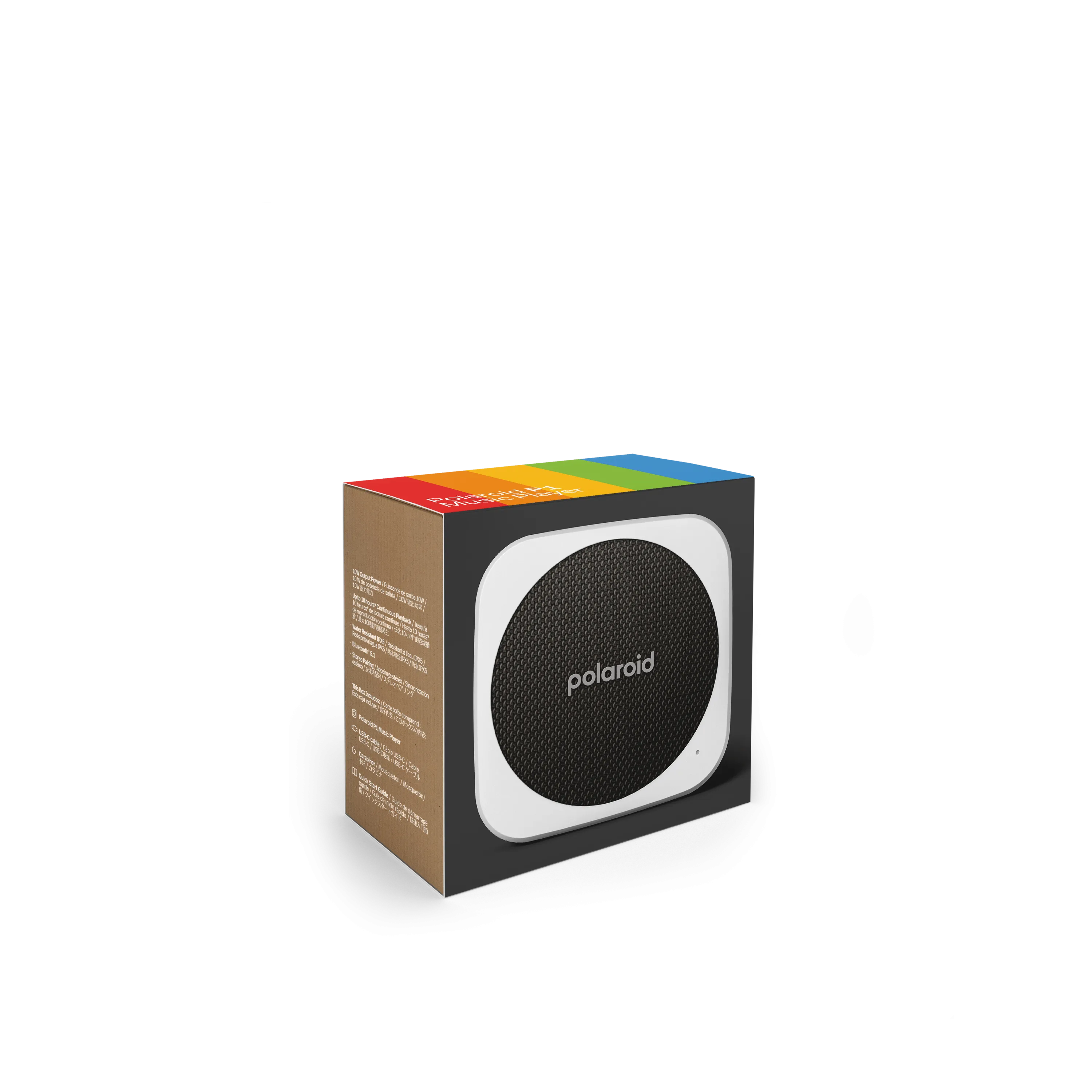 POLAROID P1 Music Player Bluetooth Wireless Portable Speaker - Black & White