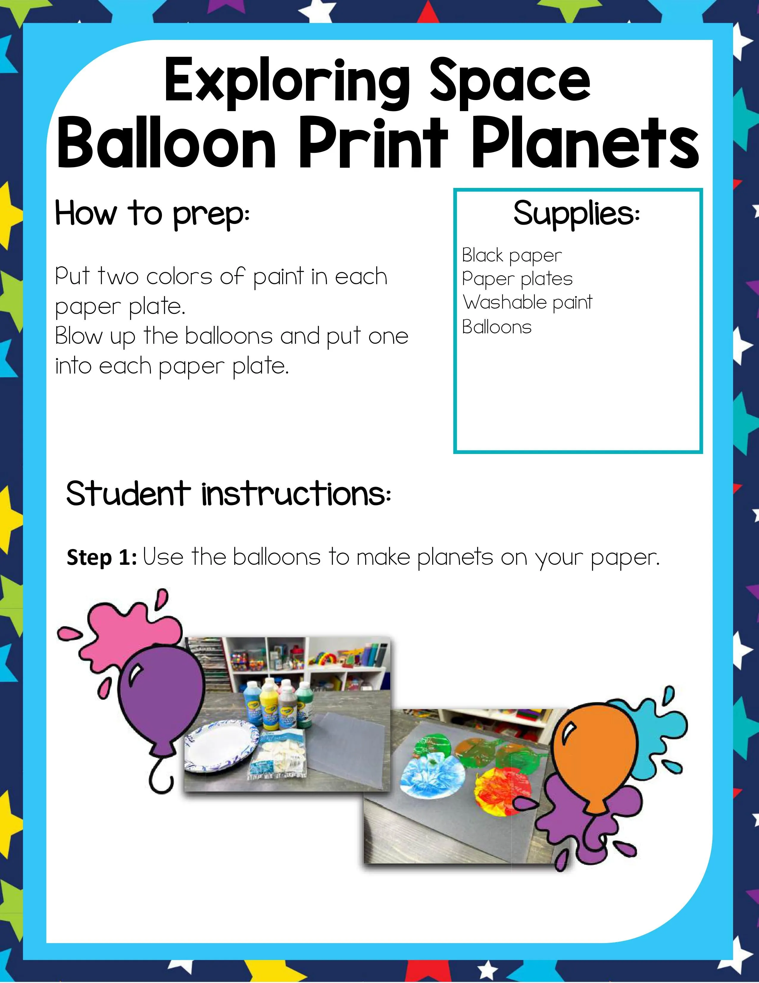 Preschool Space Theme Pack