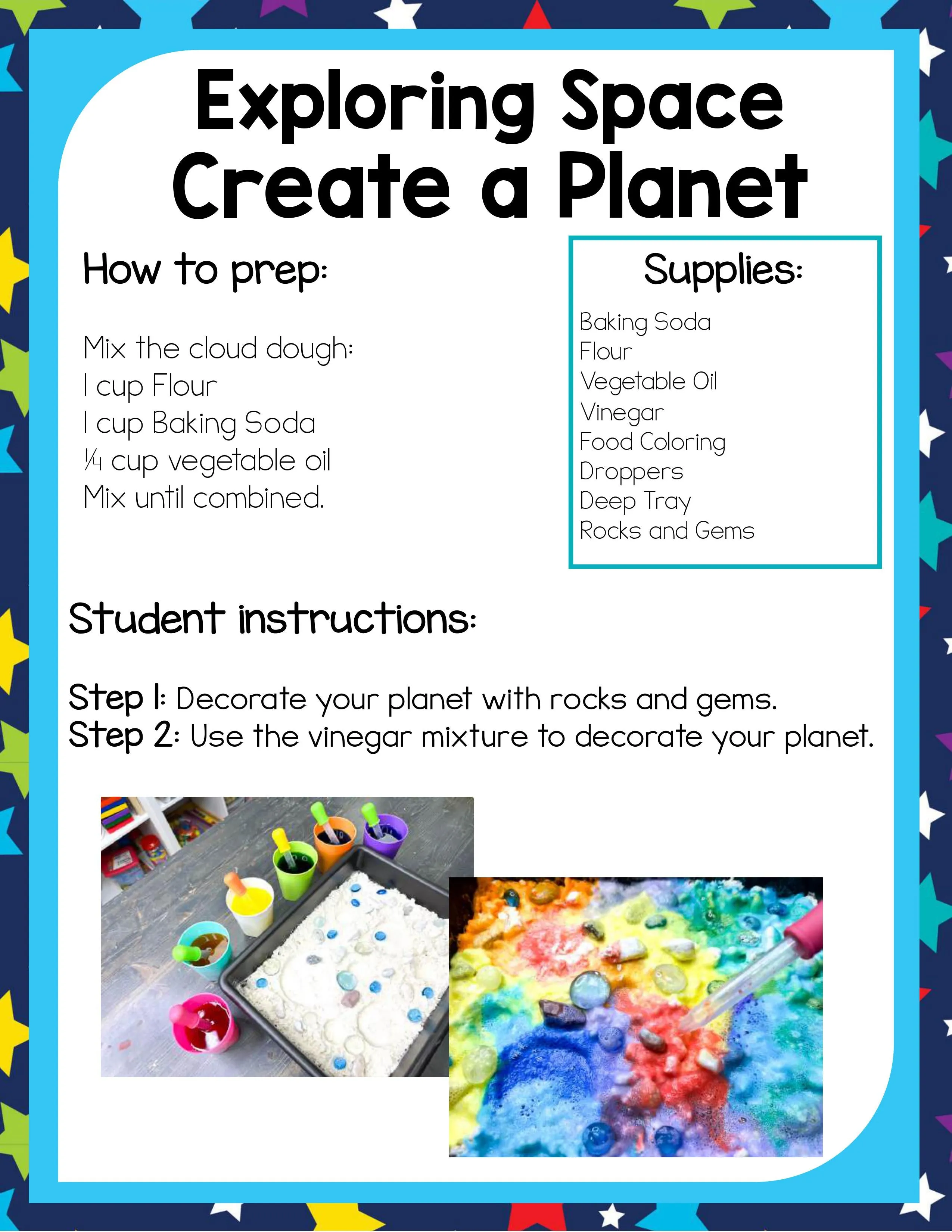 Preschool Space Theme Pack