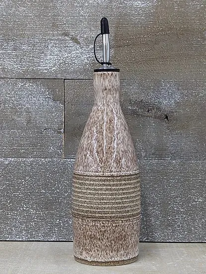 Speckled White Oil/ Vinegar Bottle - 2 Styles
