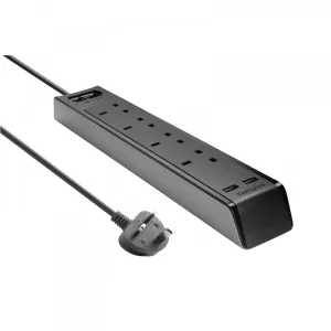 Targus SmartSurge 4 Gang W/2 USB Ports APS10AP-50 Socket