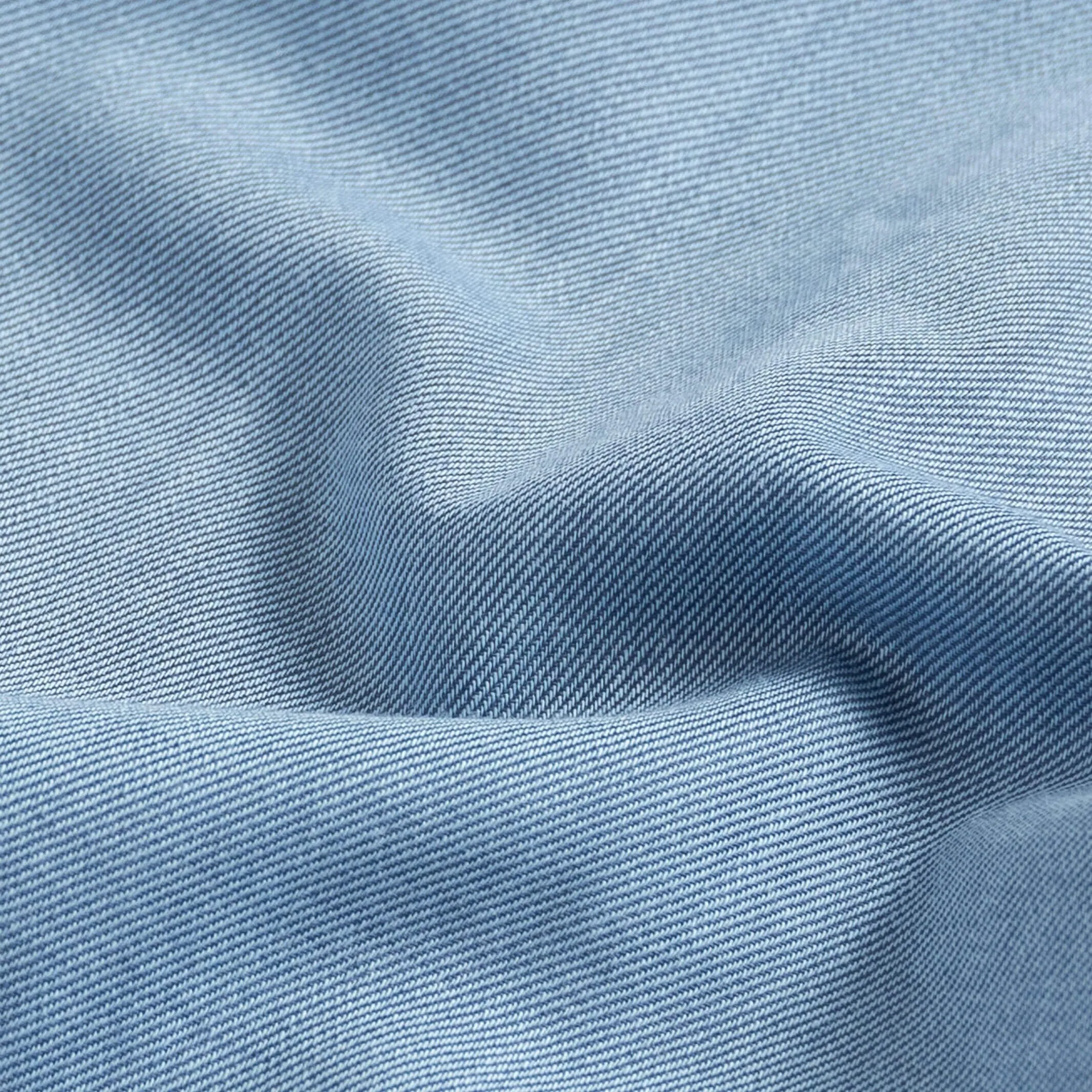 The Bay Blue Malone Washed Twill Custom Shirt
