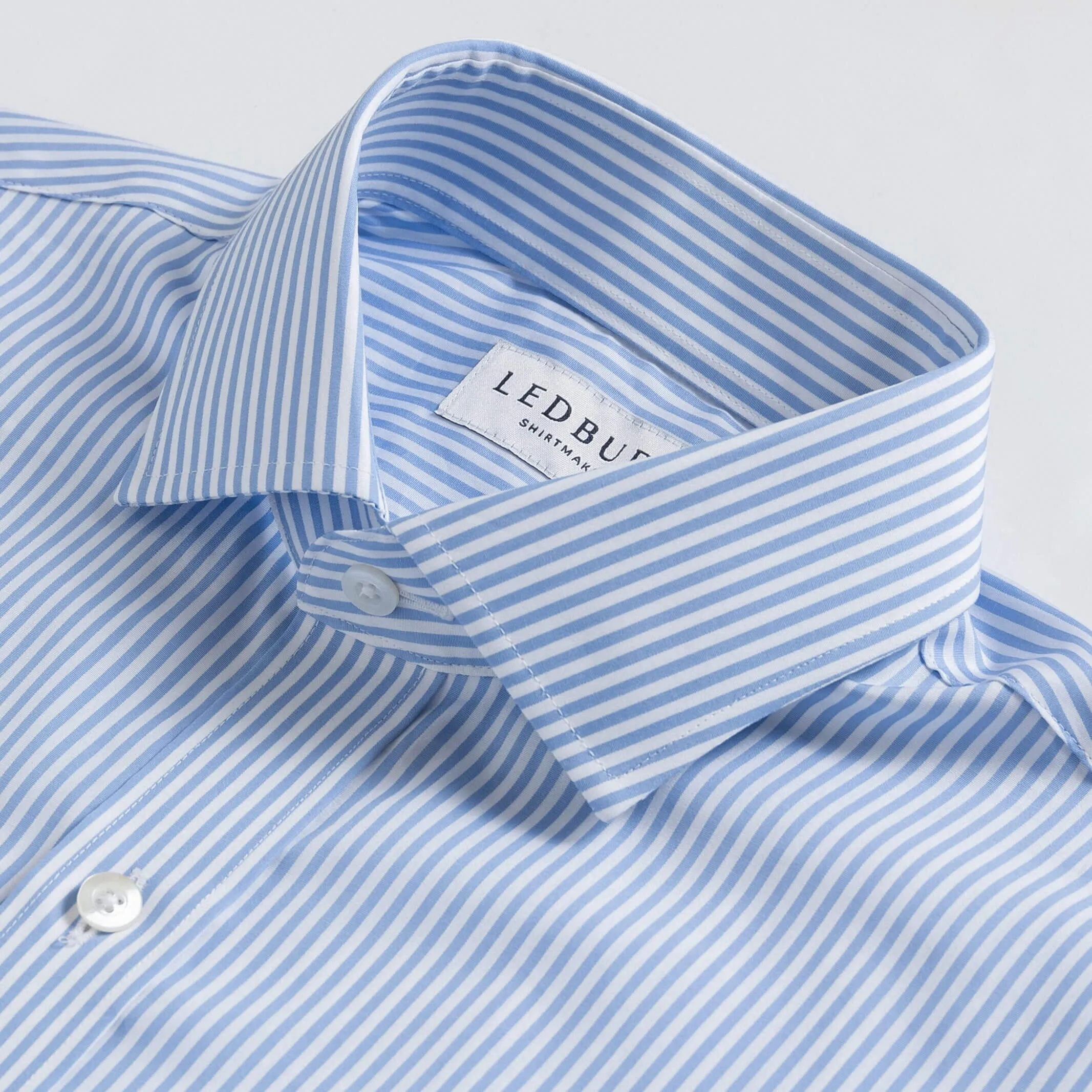 The Blue Regent 120s Poplin Stripe Custom Shirt