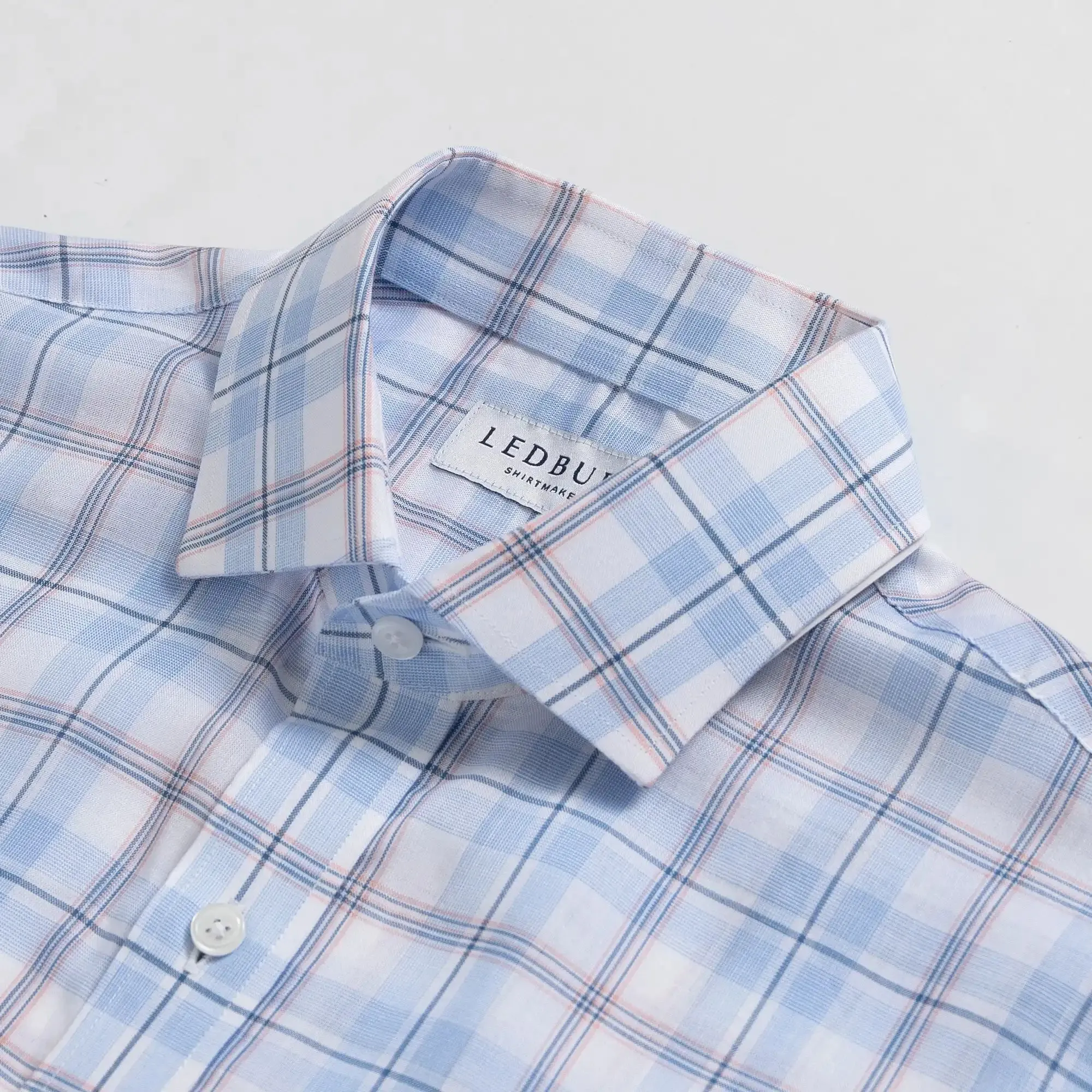 The Sky Blue Alta Plaid Custom Shirt