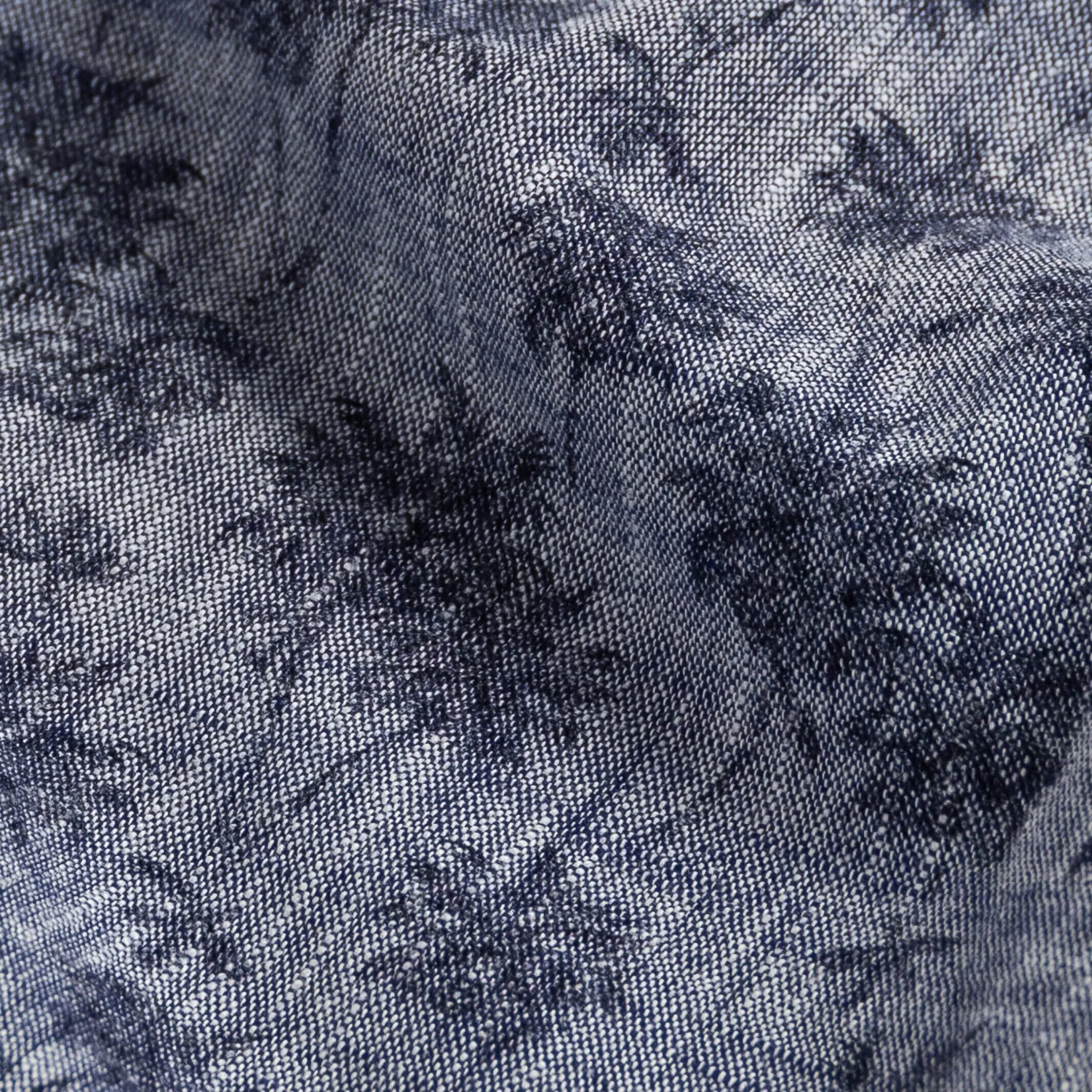 The Vintage Navy Sandoval Palm Print Short Sleeve Custom Shirt