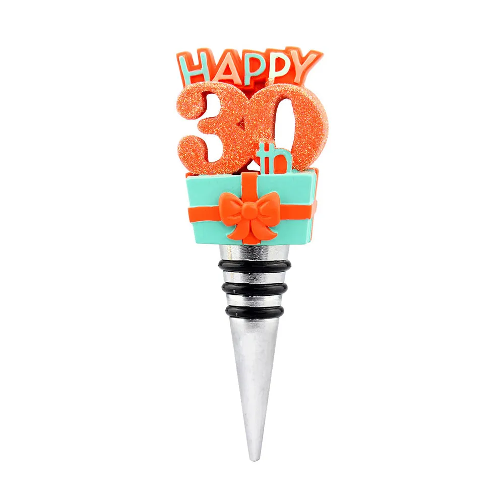 Top Shelf 30th Birthday Present Wine Stopper