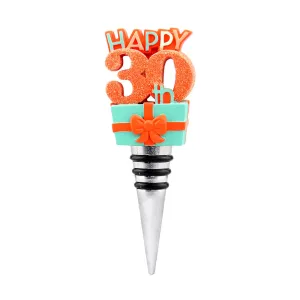 Top Shelf 30th Birthday Present Wine Stopper