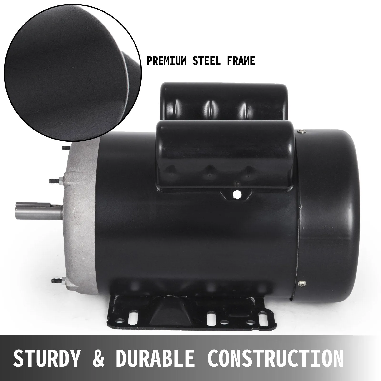 Vevor Single Phase Induction Motor 1.5HP 56 Frame TEFC 3450 RPM 115V/230V New