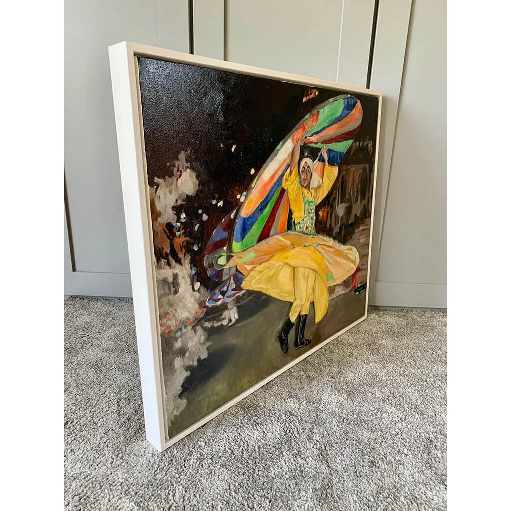 Whirling Dervish oil portrait by Stella Tooth