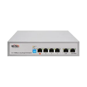 Wi-TEK Economic 4 Ports POE Switch, WI-PS205 V3