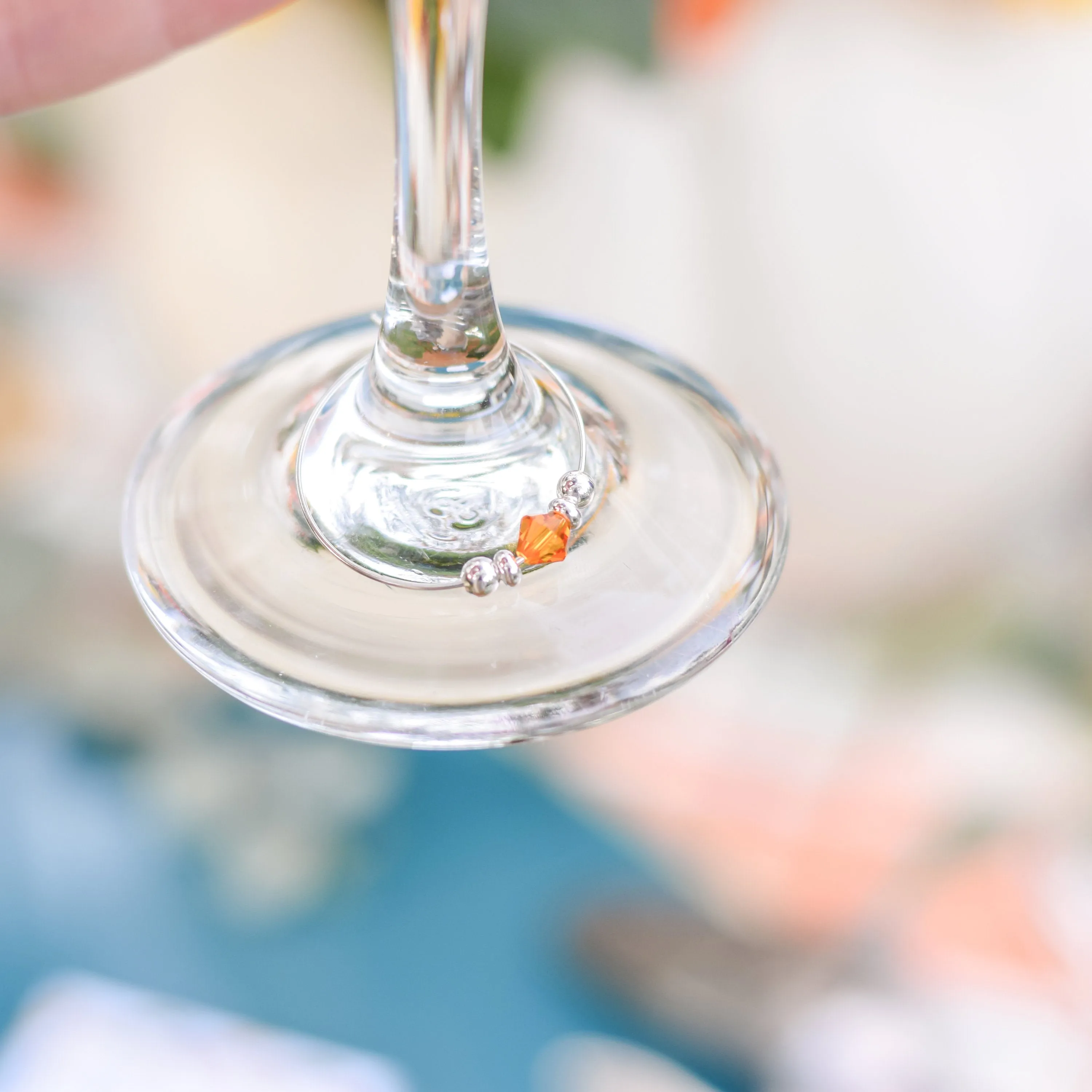 Wine Theme Birthday Party Favors, Swarovski Crystal Wine Charm